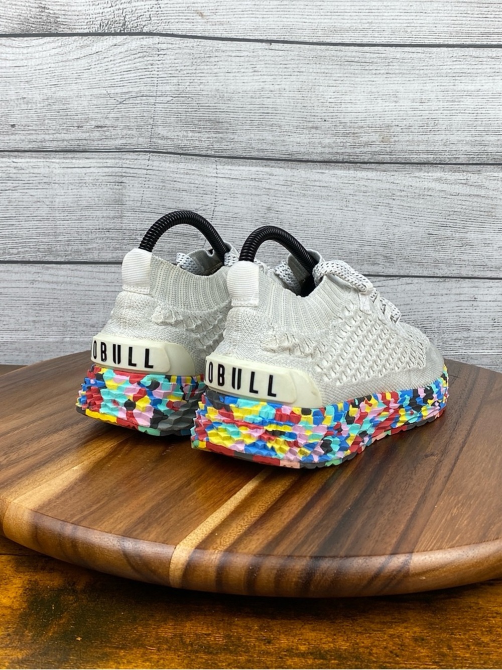 NOBULL Women’s Allday Diamond Knit Runners Wild Print Shoes Sneaker Size 7 - Picture 5 of 12